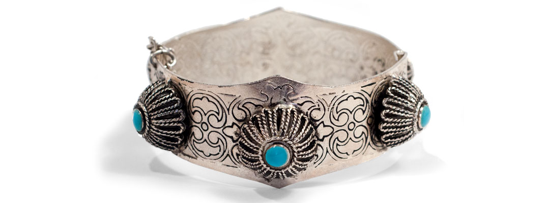 Silver & Turqoise Cuff